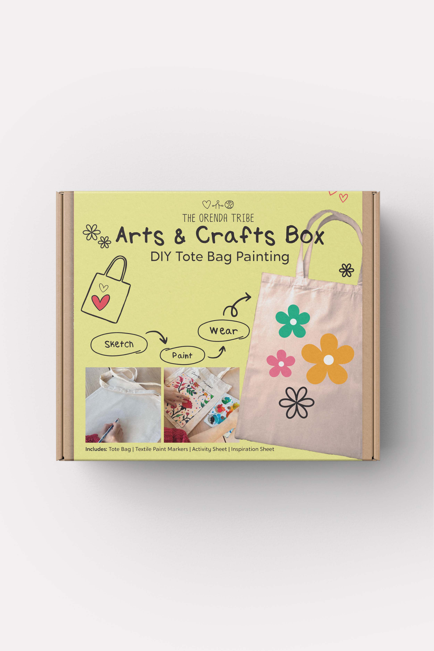 DIY Tote Bag Arts & Craft Box