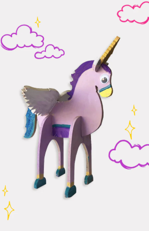 Unicorn wooden craft