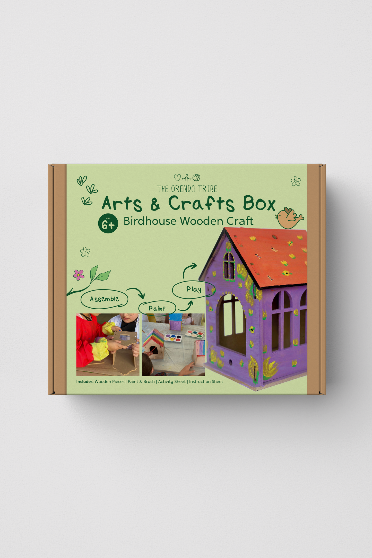 Birdhouse Arts & Craft Box