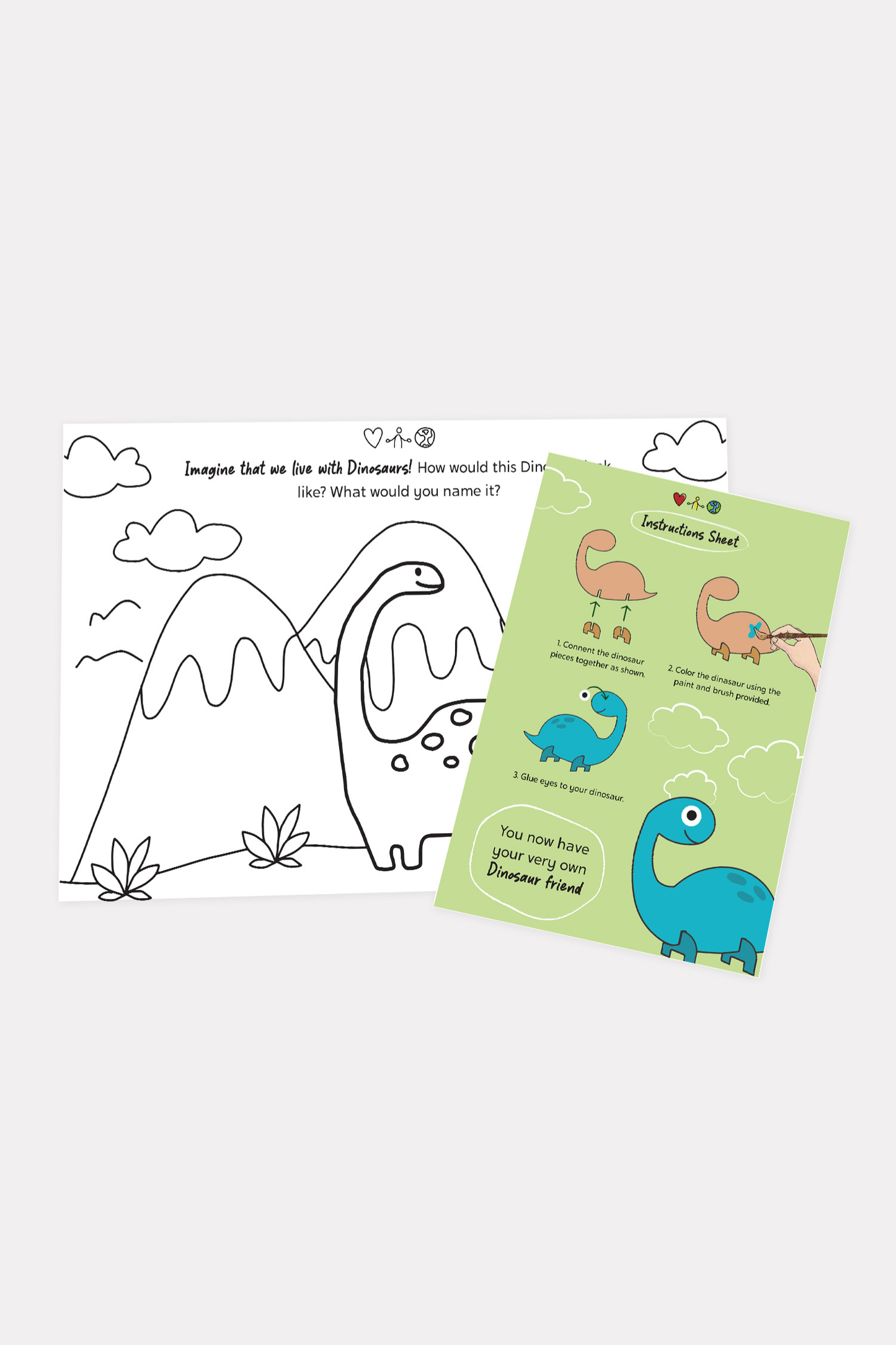 Long Neck Dino Arts & Cafts Box