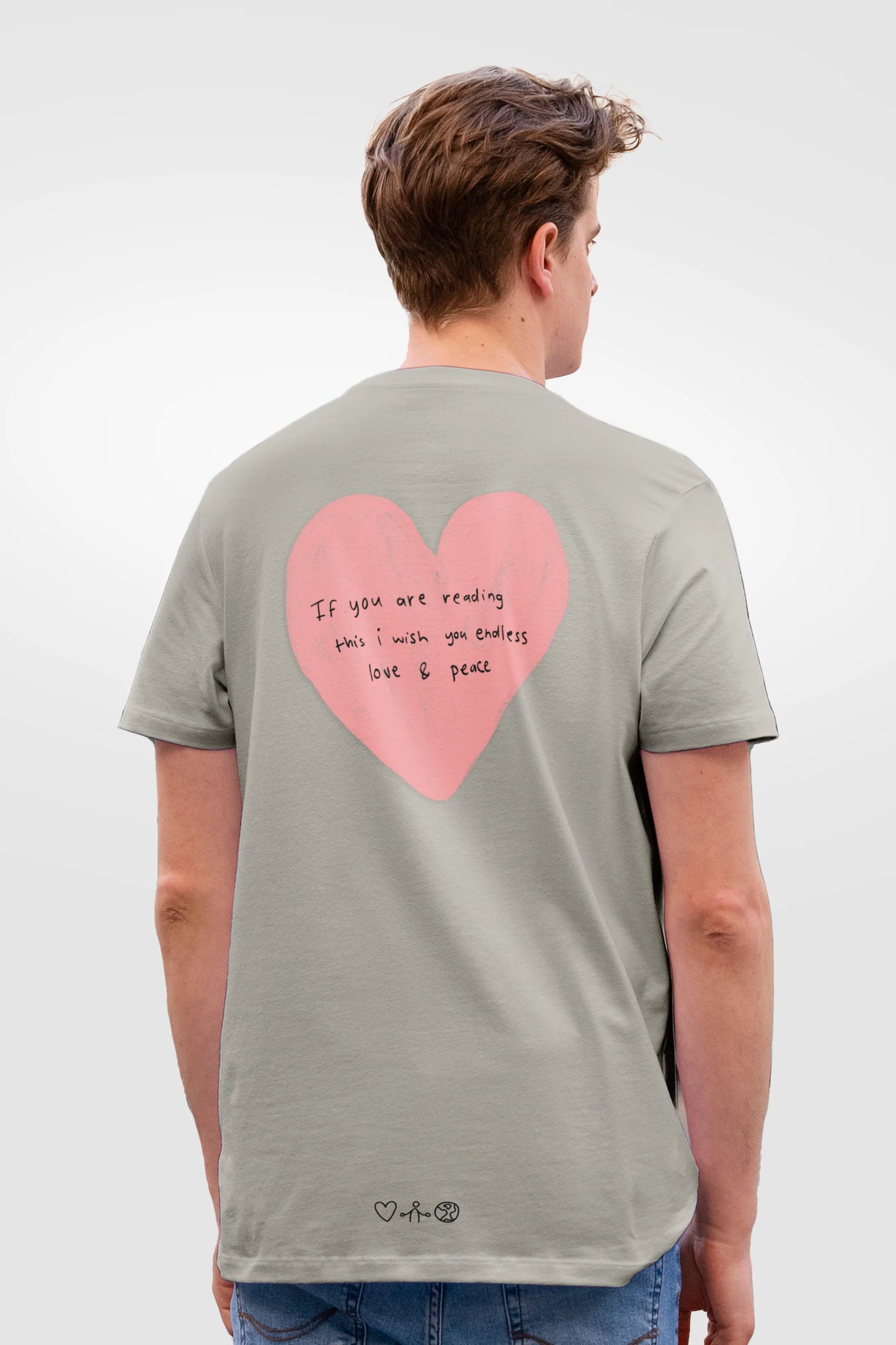 Peace & Love - Adult's Tshirt