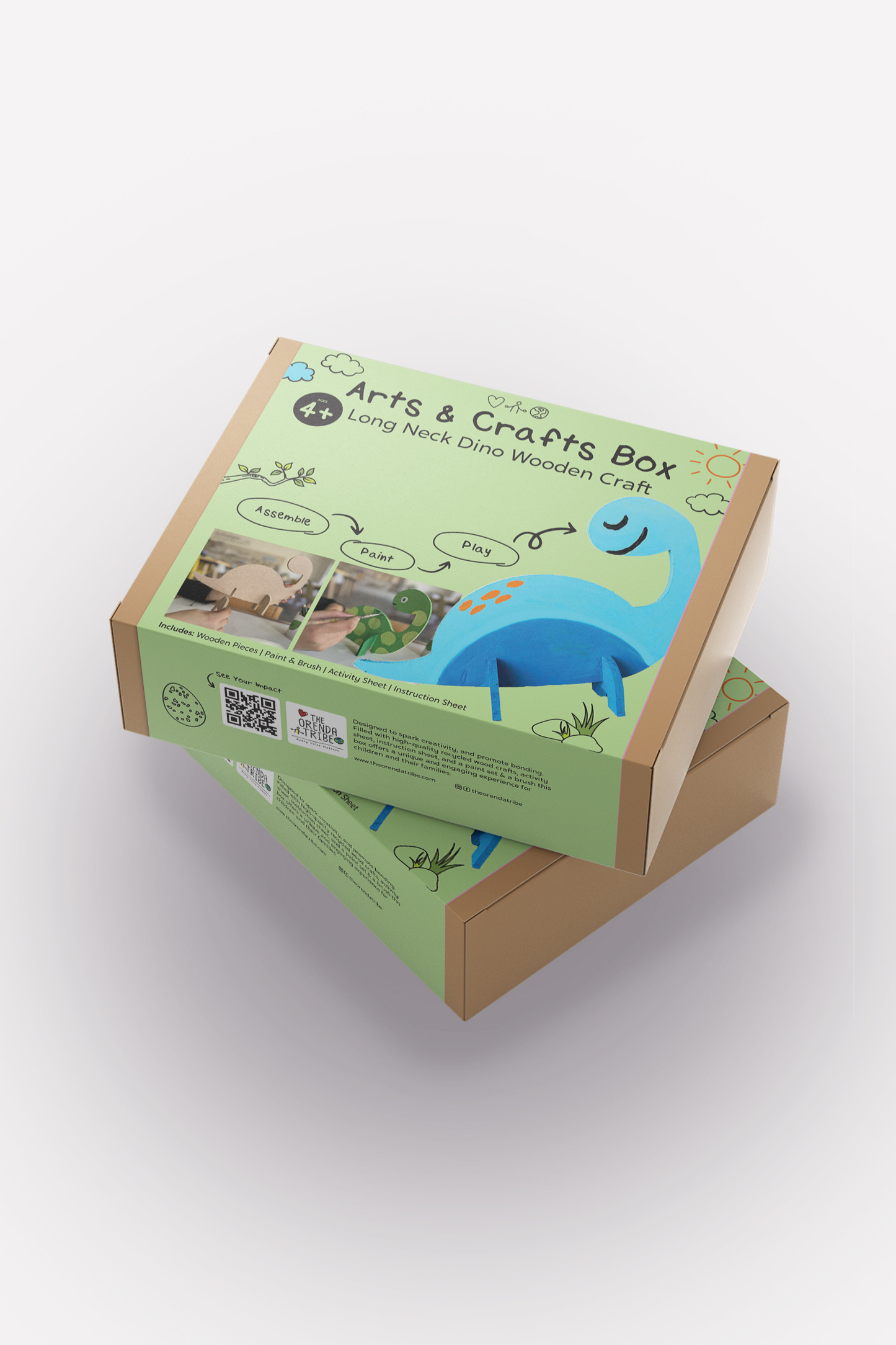 Long Neck Dino Arts & Cafts Box