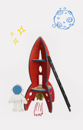 Rocket wooden craft