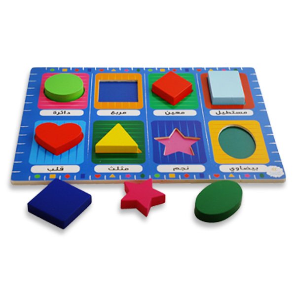 Arabic shapes puzzle